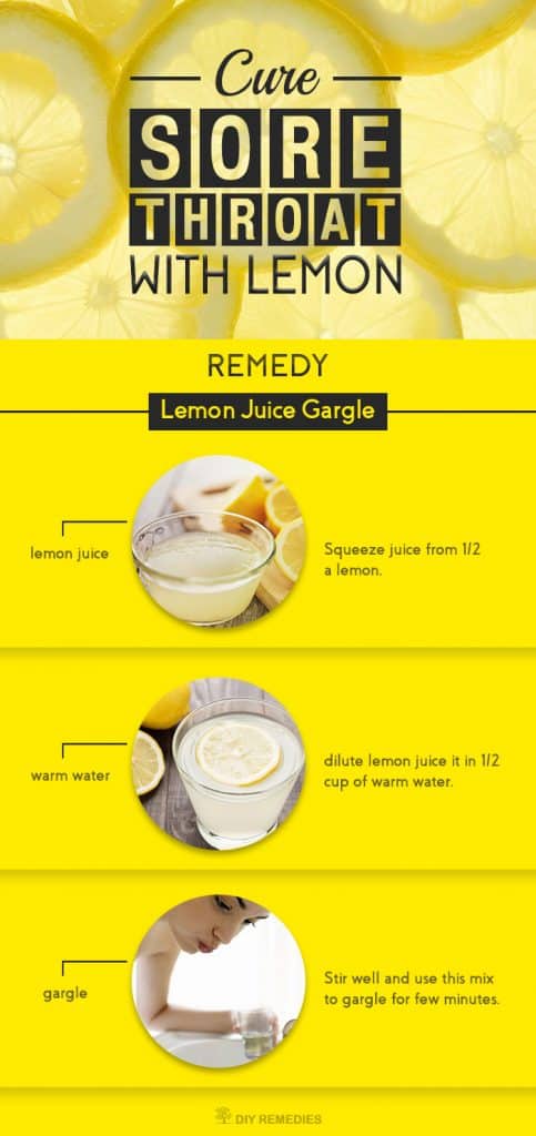 How to Cure Sore Throat with Lemon