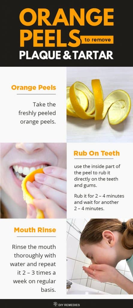 Orange Peels Remedies to Remove Plaque and Tartar