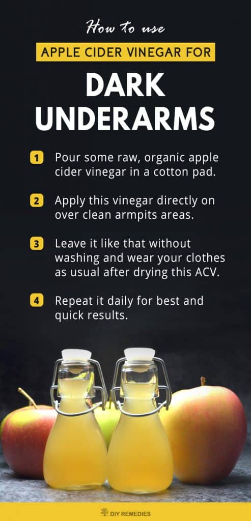 Apple Cider Vinegar for Dark Underarms