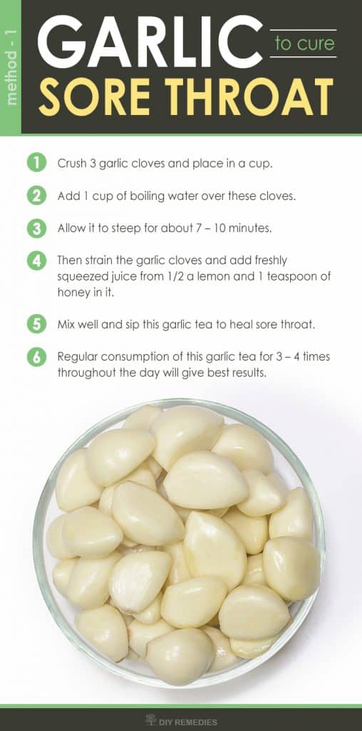 How to Get Rid of Sore Throat using Garlic