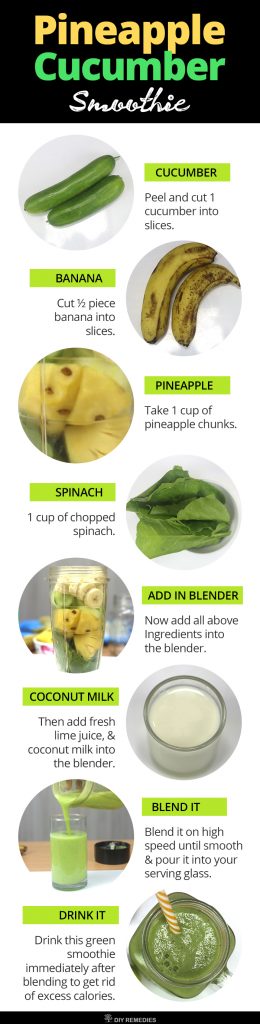 Pineapple Cucumber Smoothie for Weight Loss