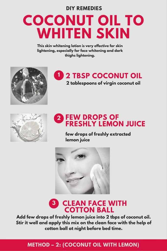 Coconut Oil to Whiten Skin