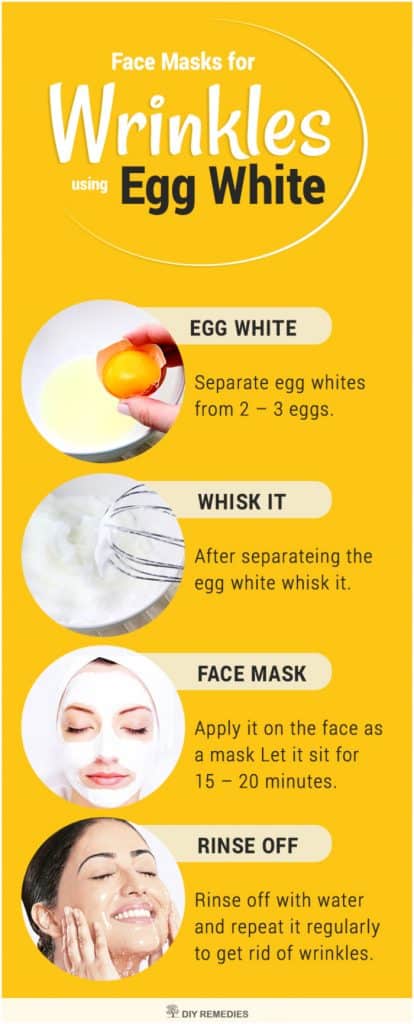 Egg White Face Masks for Wrinkles