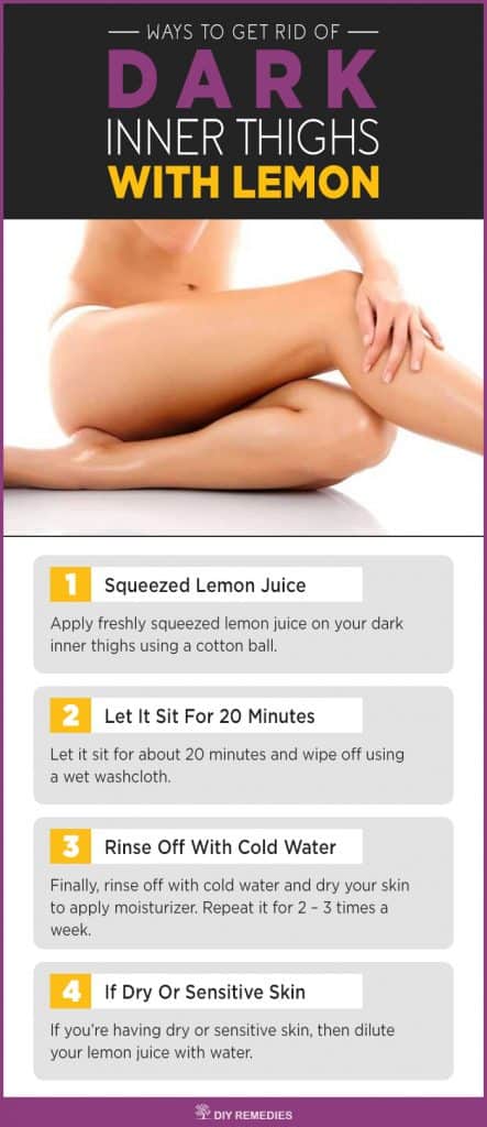 Lemon Remedies to Lighten your Dark Inner Thighs