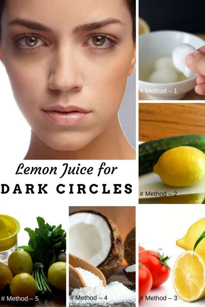 Lemon Juice for Dark Circles
