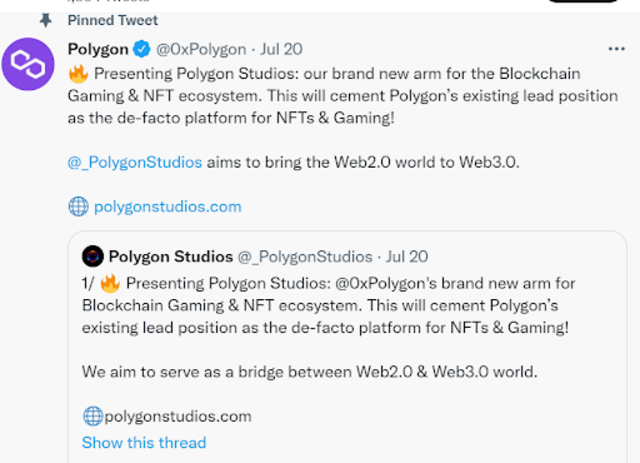 Polygon founded Polygon Studios