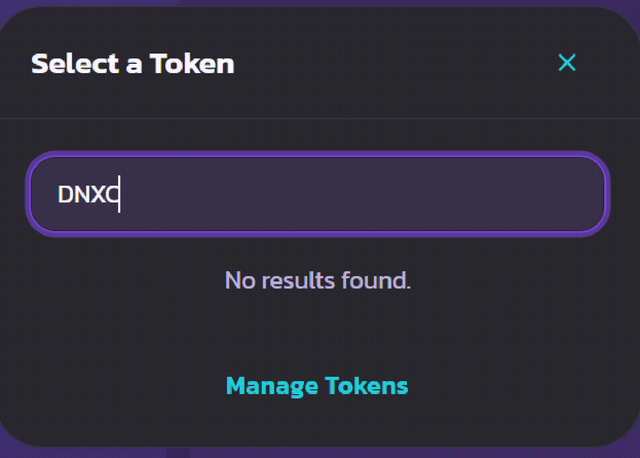 Select Token