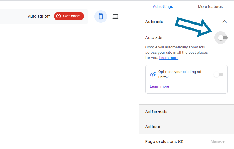 Disable AdSense Auto ads in the AdSense settings.