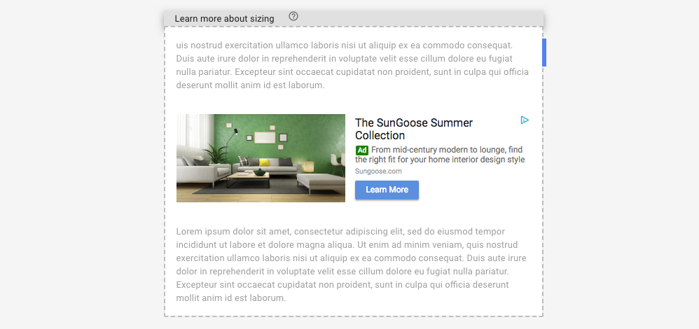 AdSense In-article preview