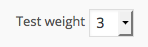 split ad test weight setting