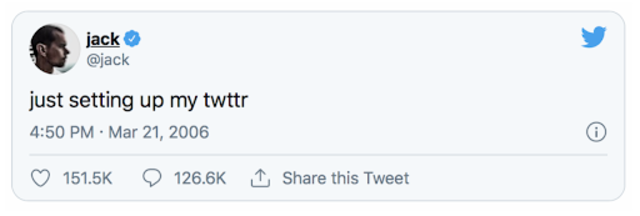 Twitter CEO Jack Dorsey's FIRST tweet