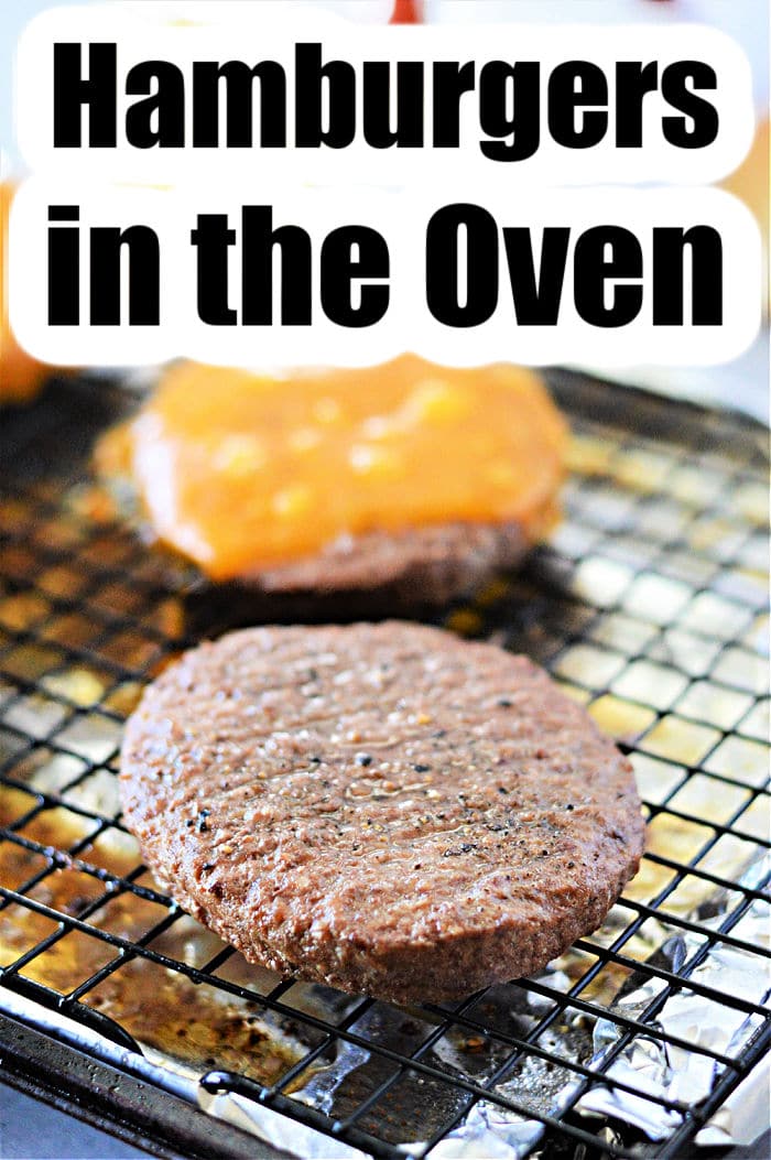 Frozen burgers in the oven