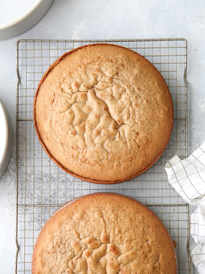 Always line the cake pan with parchment