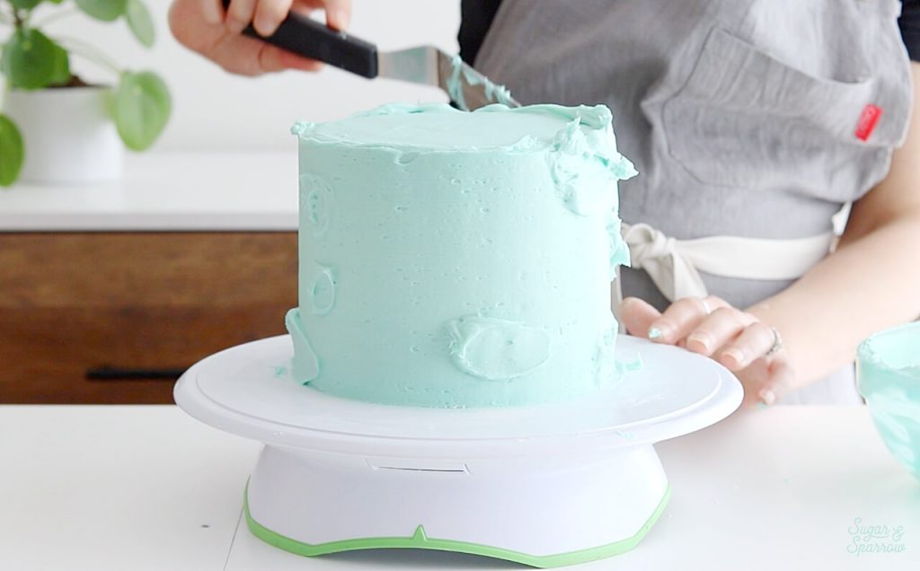 how to fill airbubble buttercream cake