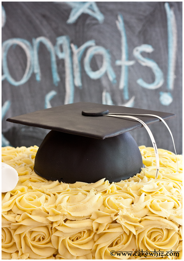 how to make graduation cone cake 3