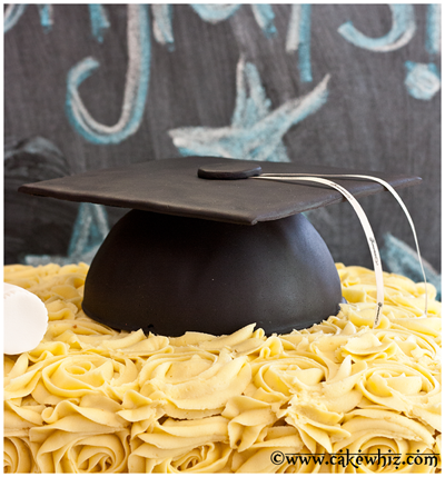 how to make graduation cone cake 16