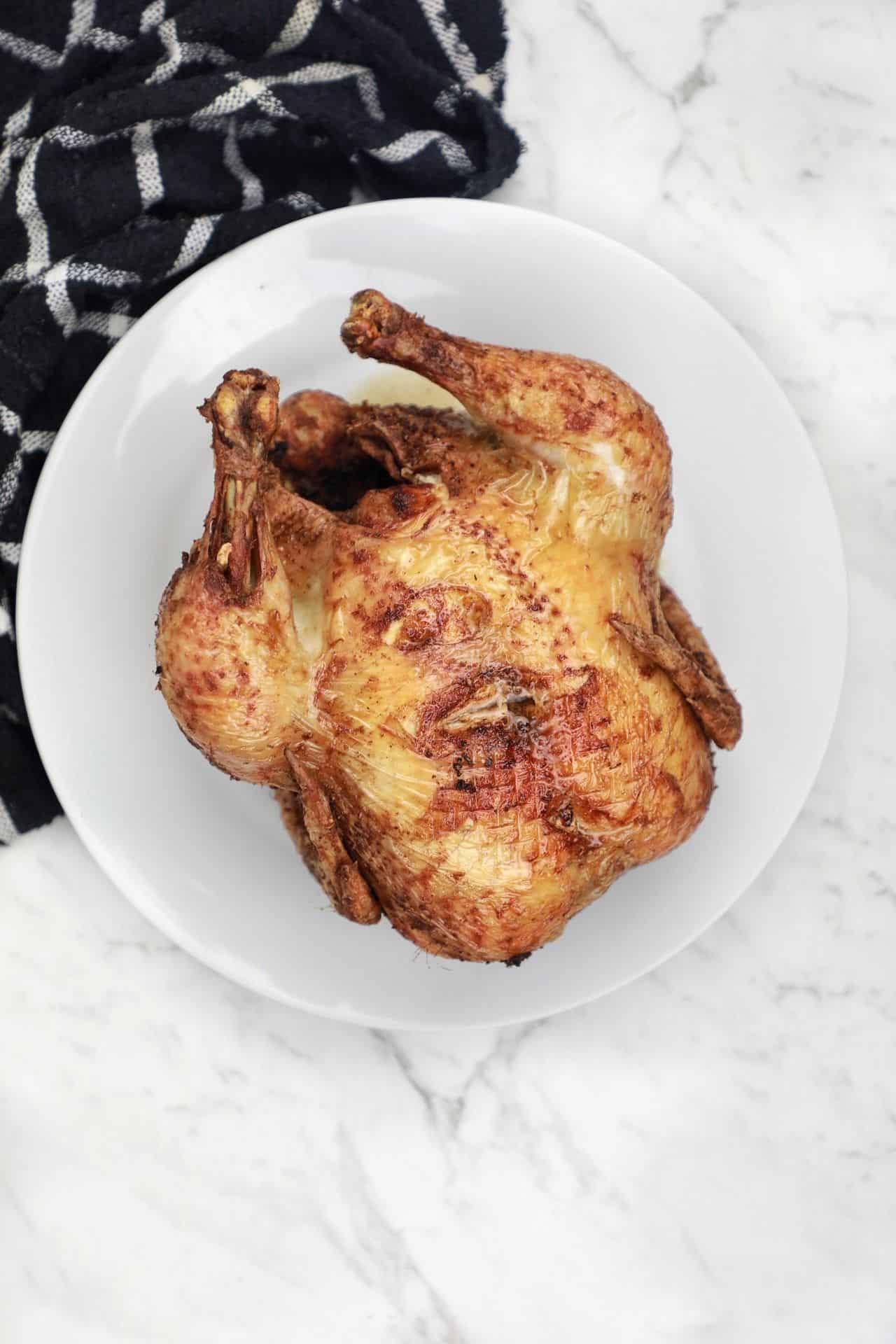 fried chicken on display.