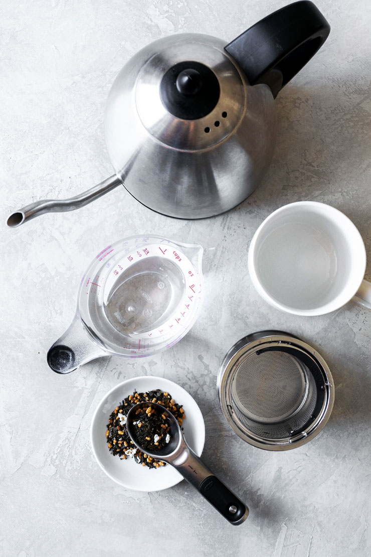 Equipment for making green tea