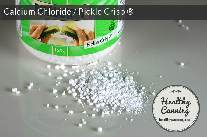 Calcium chloride aka crispy pickles