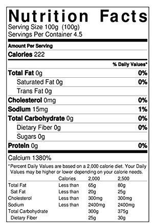 Calcium chloride nutrition