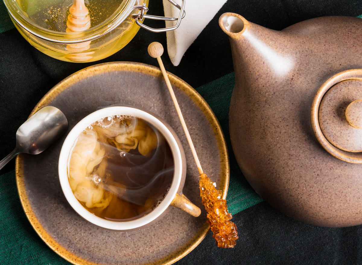 Milk, honey and crystallized sugar create the flavor of the tea