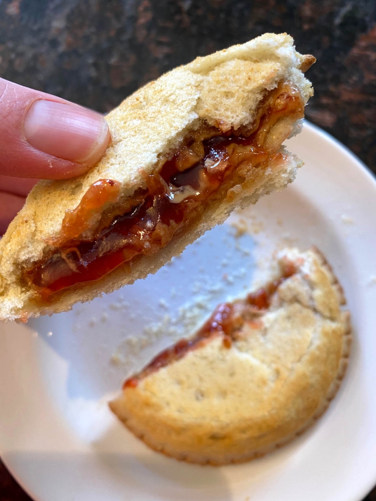 Unbelievable peanut butter and strawberry jelly