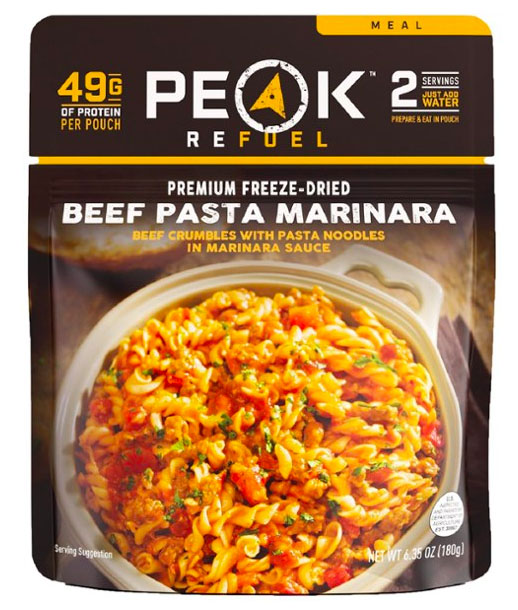 Peak Refuel backpacking meal