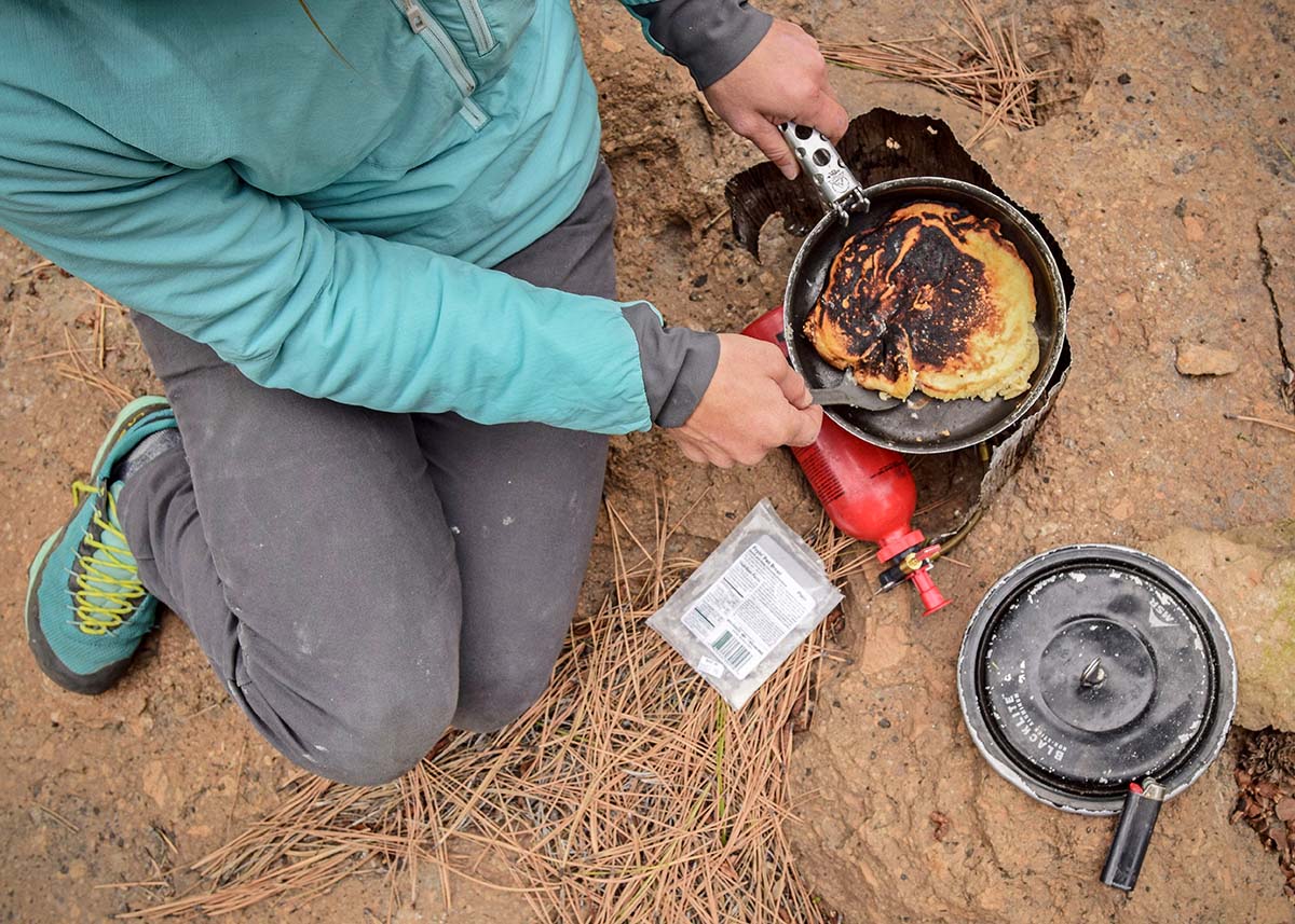 Backpacking food (pancake)