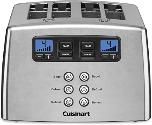 Cuisinart-Touch-to-Toast-Leverless-toaster,-4-Slice,-Brushed-Stainless-Steel
