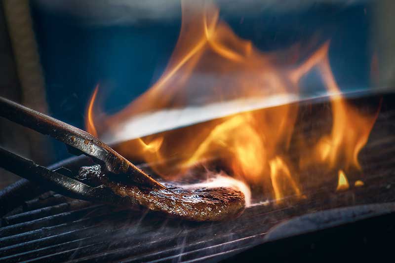 keep the burgers from sticking to the oven