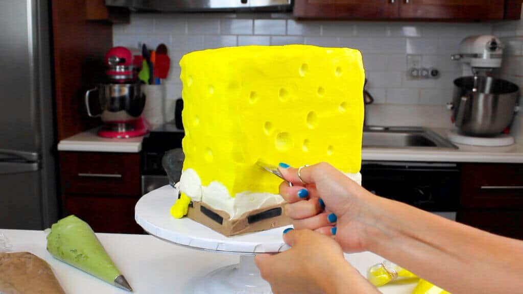 six-layer sponge cake slice