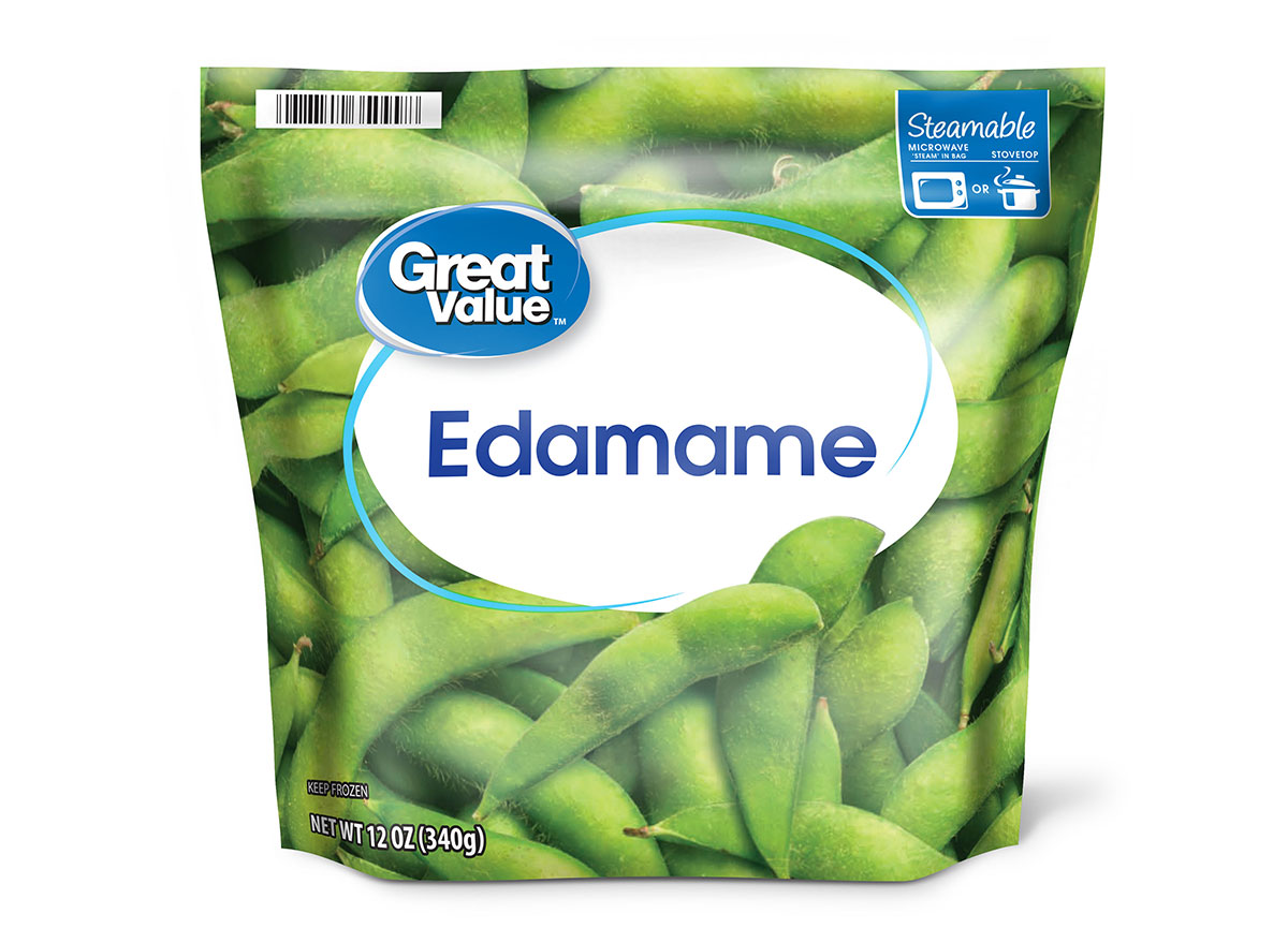 great value frozen edamame bag