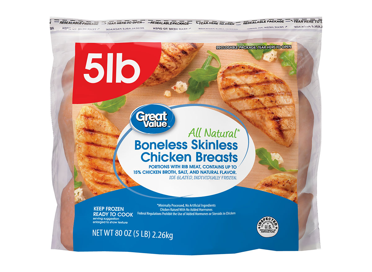 great value frozen chicken breast bag