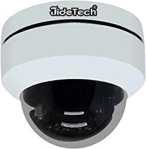 SecurityHD 1080P PTZ Outdoor POE Security IP Dome Camera with 4X Optical Zoom Pan