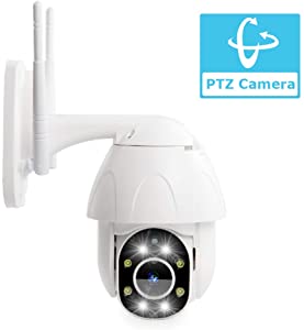 PTZ WiFi IP Camera, Fyuui 1080P Full HD Outdoor PTZ Wireless Security Camera