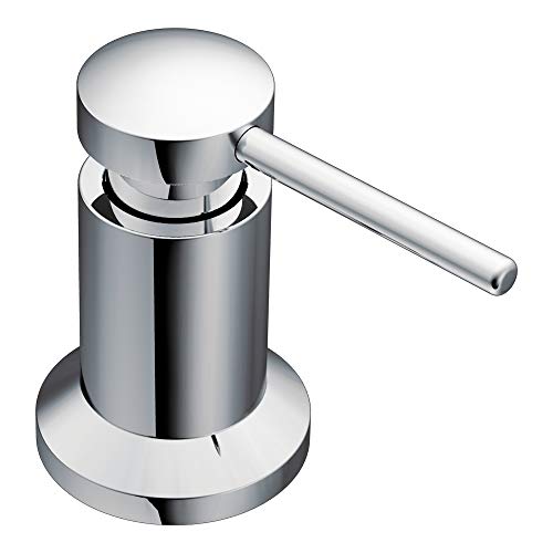 Moen 3942 Deck Mounted Kitchen Soap Dispenser with Above the Sink Refillable Bottle,...
