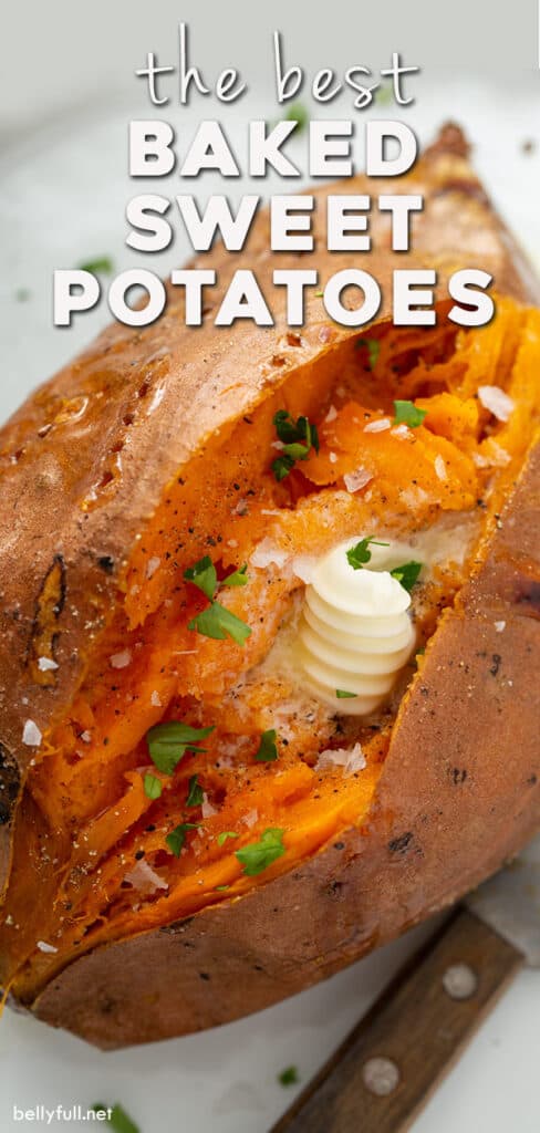pin for baked sweet potato recipe