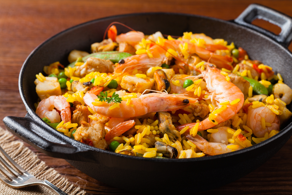 seafood paella in a wook san antonio riverwalk restaurants