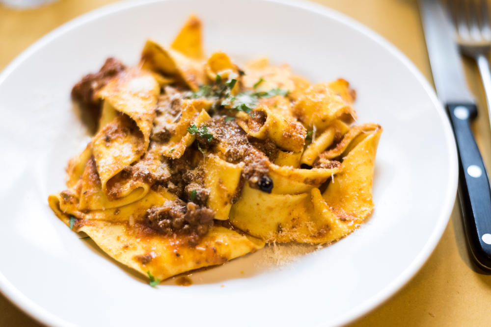 wild boar pasta