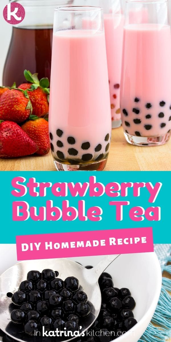 Make your own strawberry bubble tea at home with this simple recipe