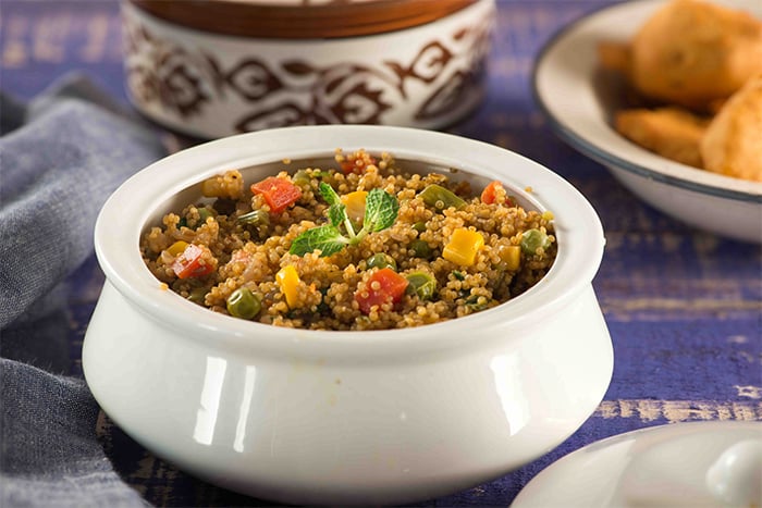 Indian vegetarian quinoa pulao
