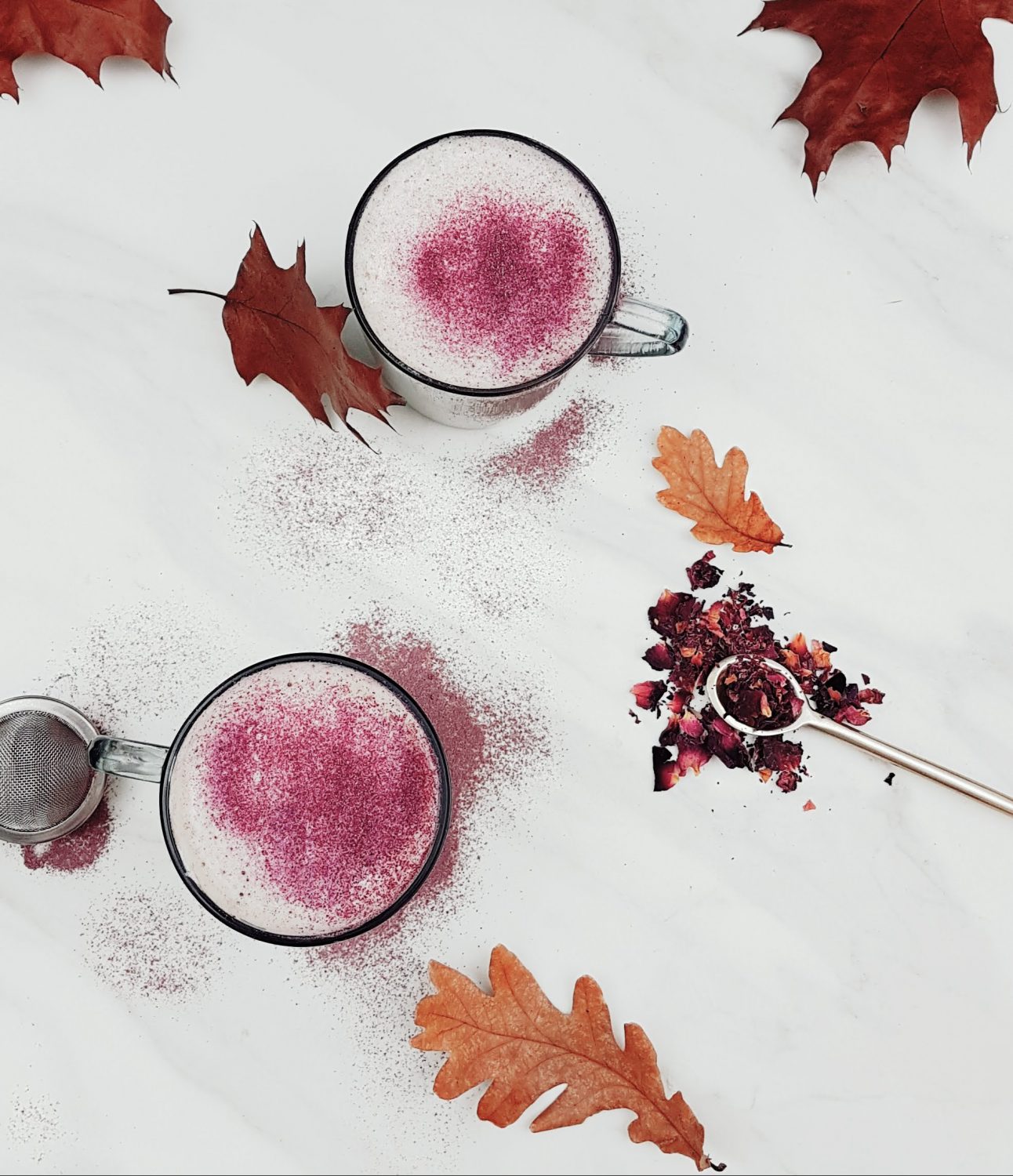 rose petal water and boiling sugar