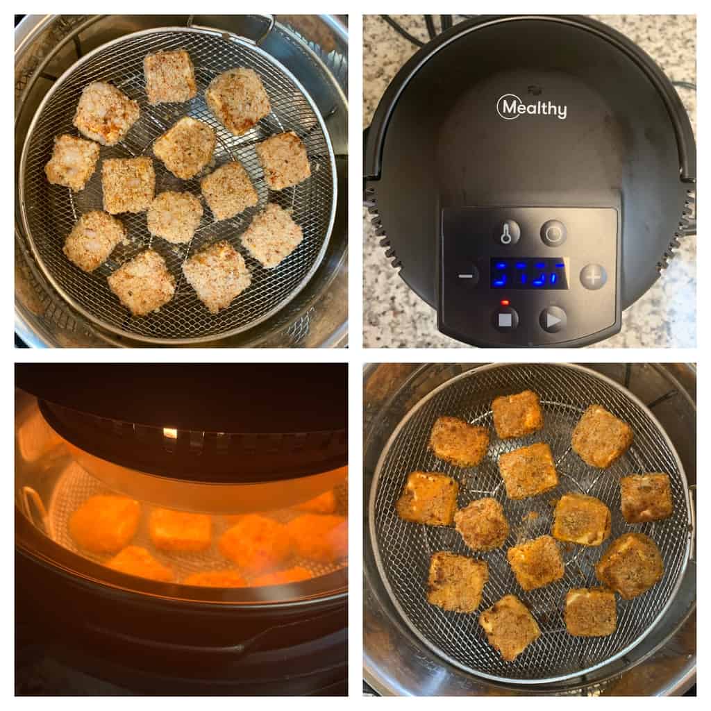cover sheet on collage airfryer crisplid