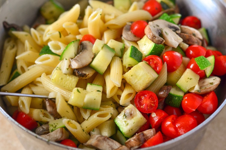 Penne Pasta with vegetables