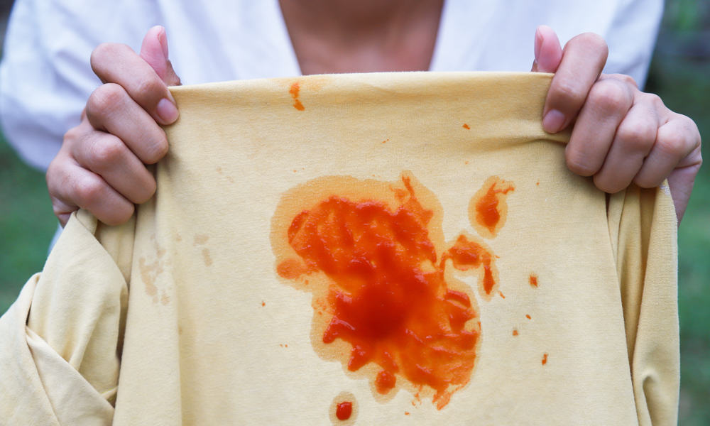 Extended Tips Things to remember when removing tomato pizza sauce from clothes