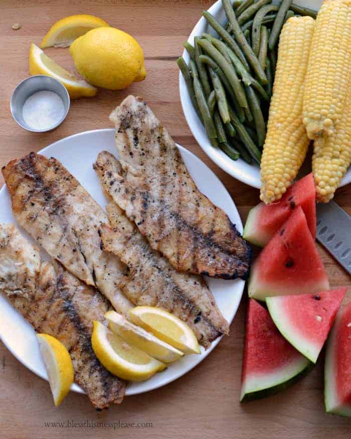 How to grill copper perch