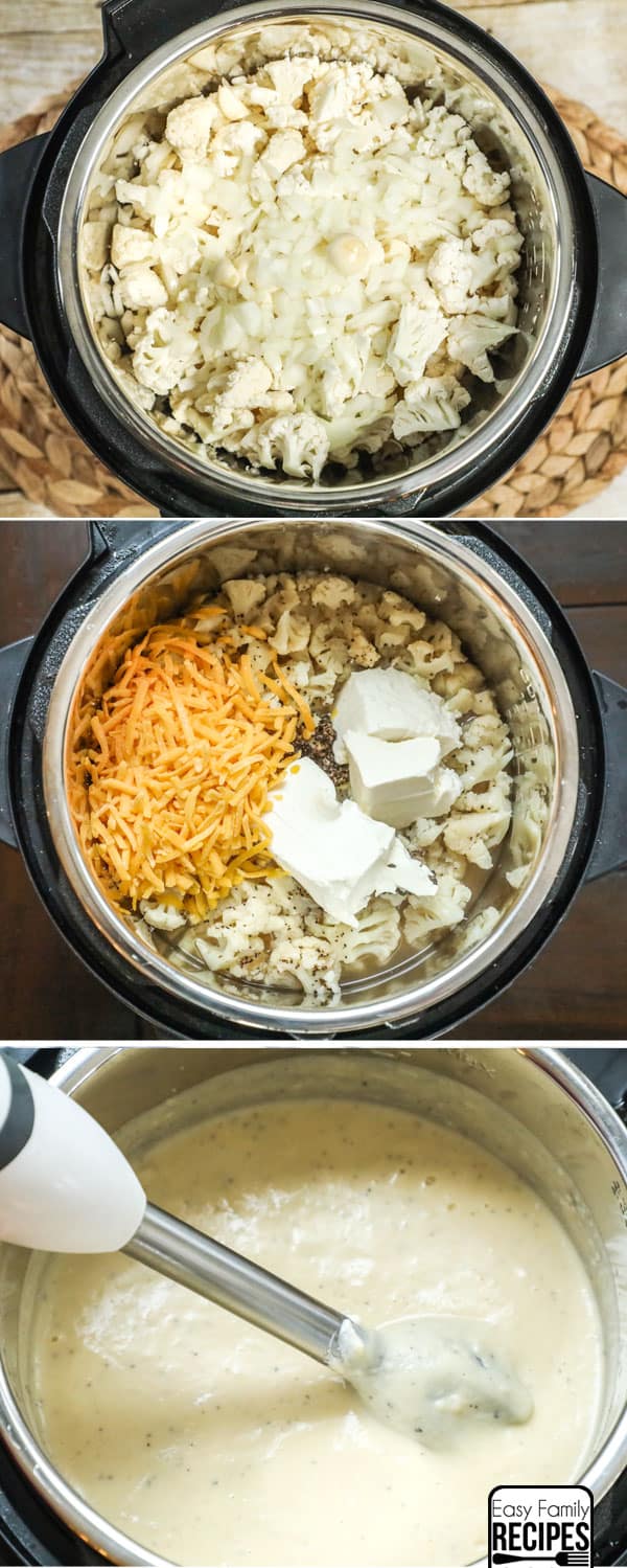 How to make cauliflower soup in an instant pot