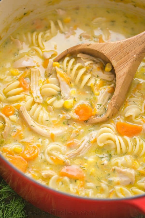 How to make creamy chicken noodle soup recipe