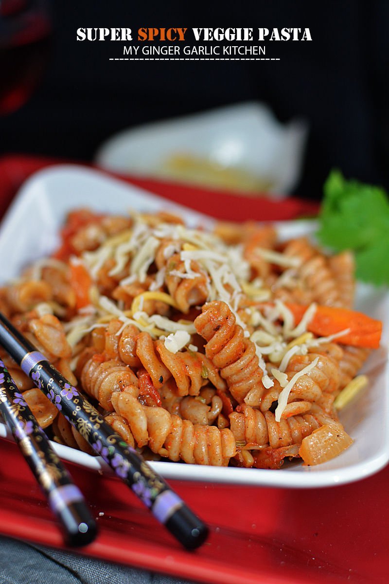 Image - super spicy vegetarian pasta recipe anupama paliwal my ginger garlic kitchen 6