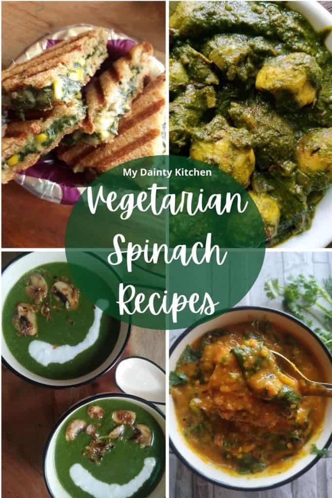 Vegetarian spinach recipes